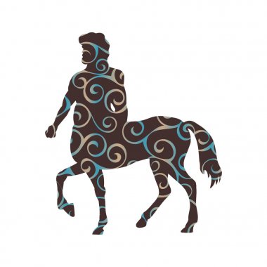 Centaur model siluet antik mitoloji fantastik