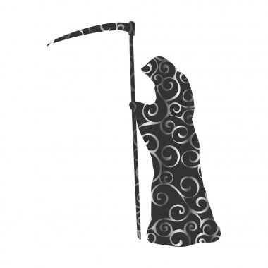 Ölüm model siluet korkunç canavar fantezi