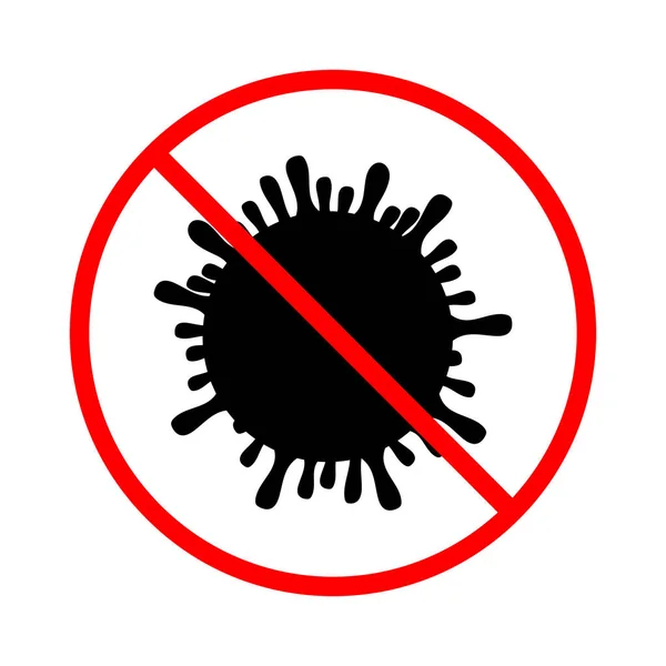 Вірус силуету. Не повинна бути епідемічна вірусна інфекція — стоковий вектор
