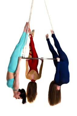 Kadının trio hava parlaklık üzerinde