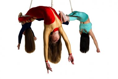 Kadının trio hava parlaklık üzerinde