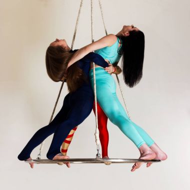 Kadının trio hava parlaklık üzerinde