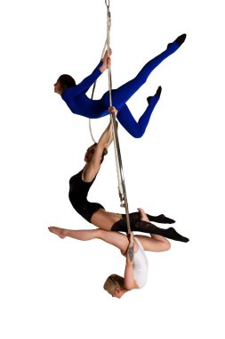 Kadının trio hava parlaklık üzerinde