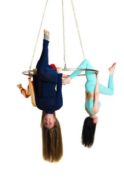 Kadının trio hava parlaklık üzerinde