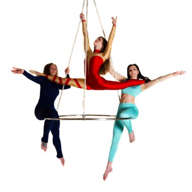 Kadının trio hava parlaklık üzerinde