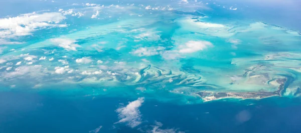 Bella vista panoramica delle isole Bahamas dall'alto — Foto Stock