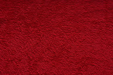 Kırmızı pamuklu el havlusunun dokusu