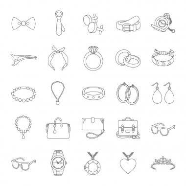 Aksesuarlar özetliyor simgeler vektör