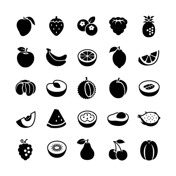 Εικονίδιο διάνυσμα γλύφου Ii φρούτα — Διανυσματικό Αρχείο