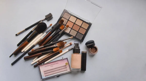 Professionele make up borstels voor make-up — Stockfoto