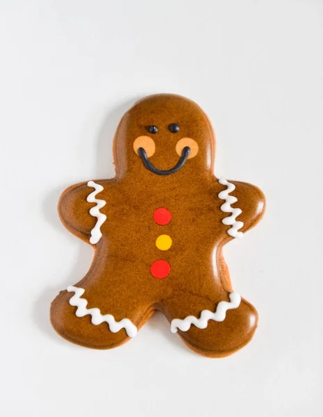 Χριστουγέννων cookies μελόψωμο σπιτικό, σχετικά με το νέο έτος δώρο, απομονωμένο — Φωτογραφία Αρχείου