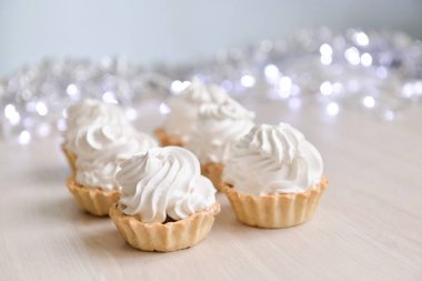 Noel kek dekorasyonu, yeni yıl, arka plan için fikirler