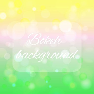 Bokeh görüntü ile vektör arka plan.