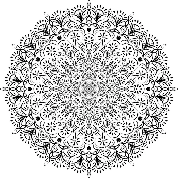 Mandalas. Éléments décoratifs vintage. Schéma général . — Image vectorielle