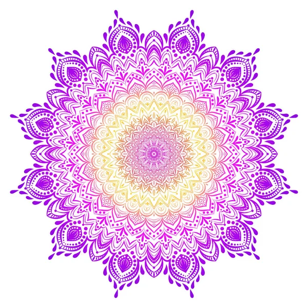 Mandalas. Éléments décoratifs vintage. Schéma général . — Image vectorielle