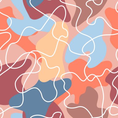 Tasarım için soyut geometrik dikişsiz vektör arkaplanı. Model.