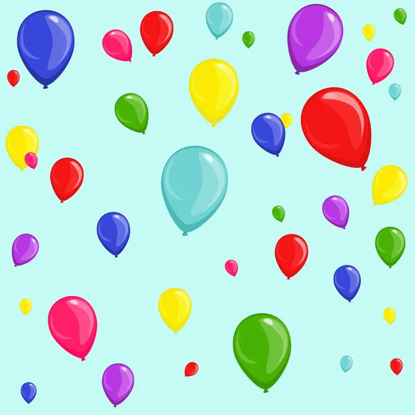 Fondo festivo sin costuras de globos — Vector de stock