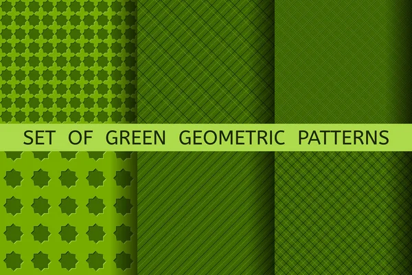 Yeşil geometrik desenleri