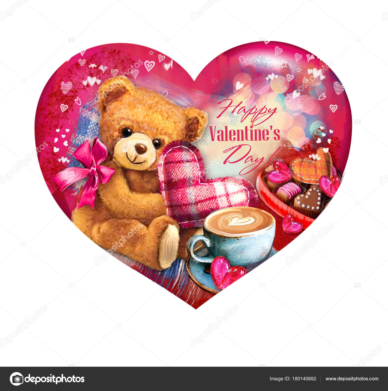 happy valentines bear