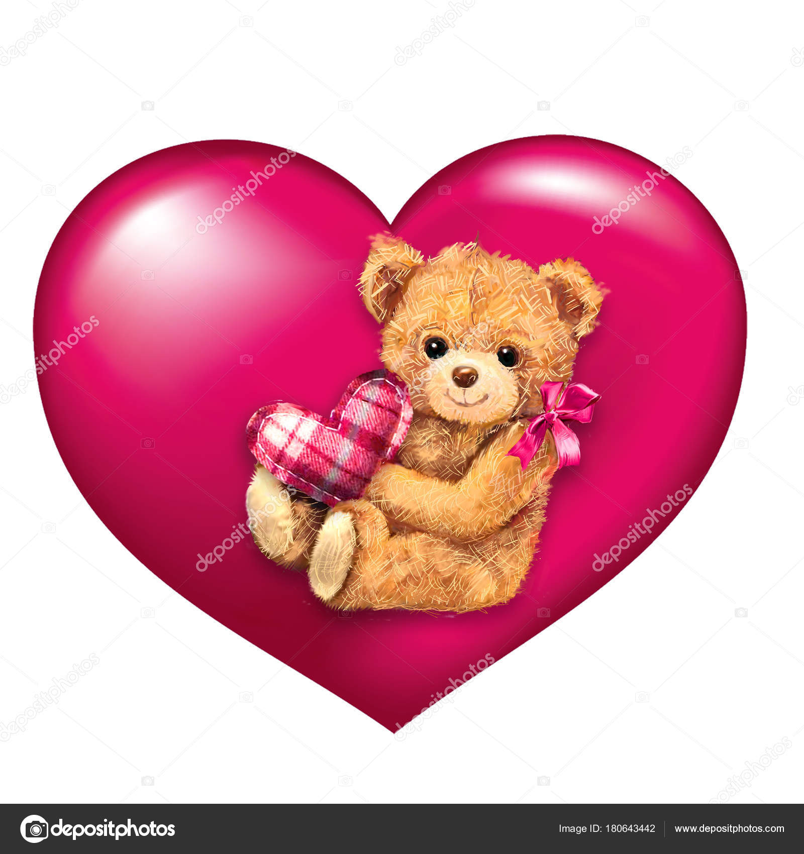 love heart teddy
