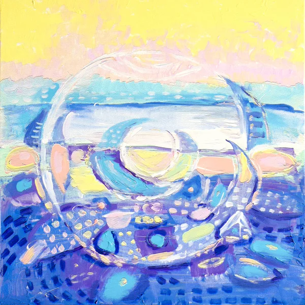 Abstrakte Farbenfrohe Acrylmalerei Leinwand Pinselstrich Textur Einheiten Künstlerischer Hintergrund Kann — Stockfoto