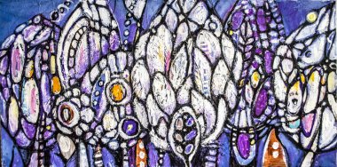 Elle çizilmiş akrilik boyama. Soyut sanat arka planı.