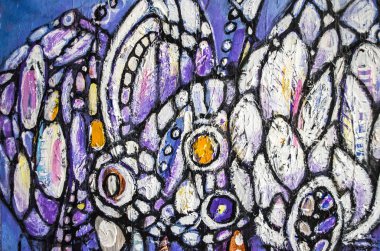 Elle çizilmiş akrilik boyama. Soyut sanat arka planı.