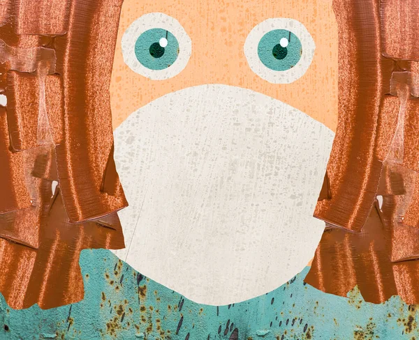 戴口罩的人防止疾病 空气污染 空气污染 世界污染 预防病毒 — 图库照片