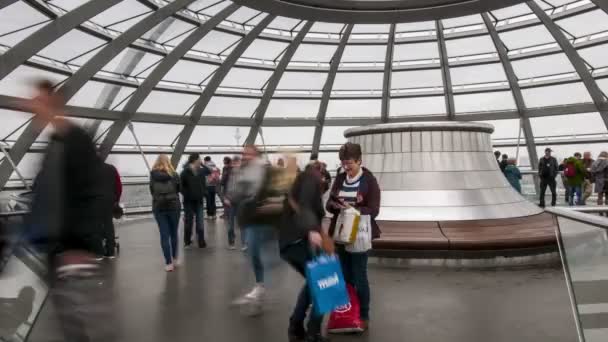 De koepel van Reichstrag — Stockvideo