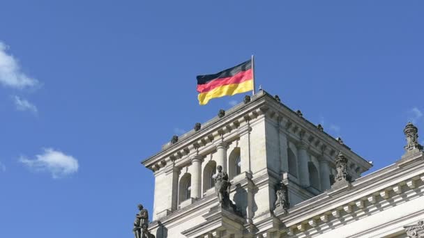 Bandeira alemã — Vídeo de Stock