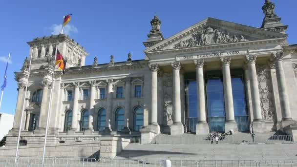 Palacio del Reichstag en Berlín — Vídeos de Stock