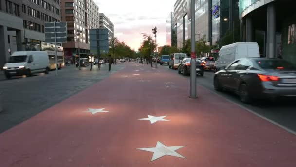 Berliner Boulevard der αστέρια — Αρχείο Βίντεο