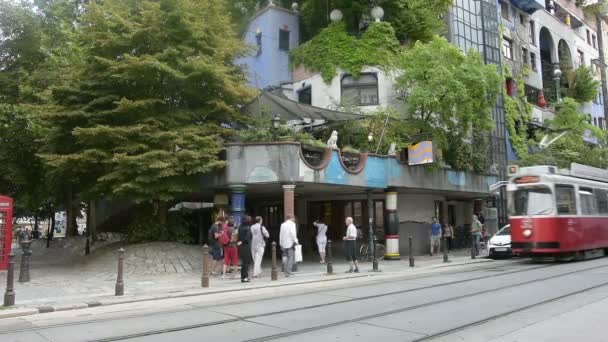 Una vista de Hundertwasser — Vídeo de stock