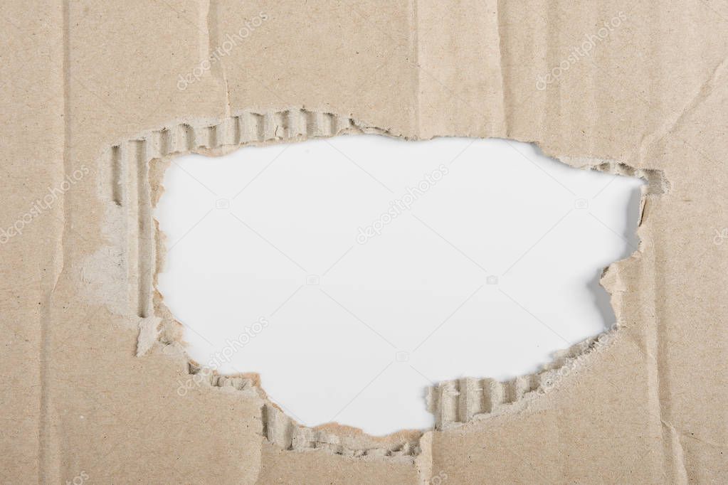 the hole in a carton
