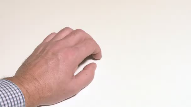 Потыкание пальцев — стоковое видео