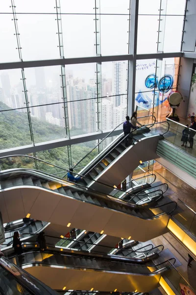 La stazione del tram Peak a Hong Kong — Foto Stock