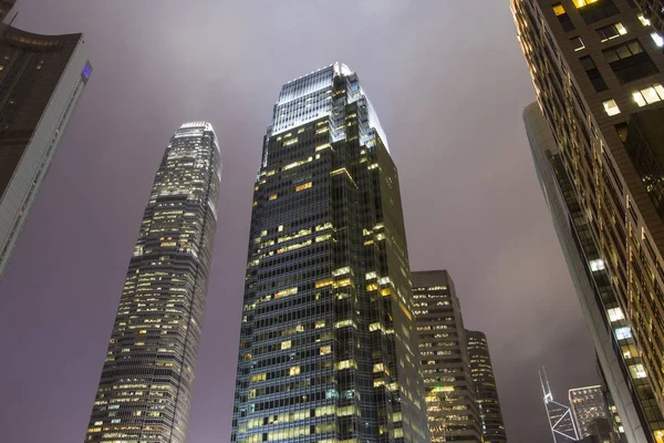 Drapacze chmur w Hong Kongu — Zdjęcie stockowe