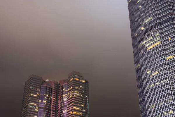 Hong Kong skyline by night — Stock Photo, Image