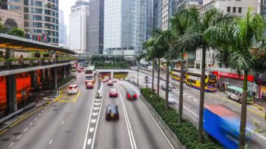 Trafik içinde aşağı şehir timelapse