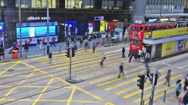 Trafik içinde aşağı şehir timelapse