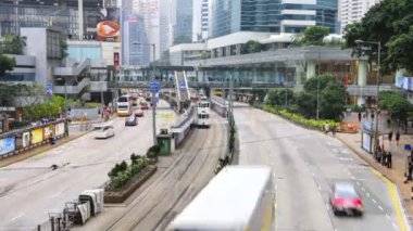 Trafik içinde aşağı şehir timelapse
