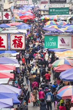 Hong Kong bölgesinde Mong Kok