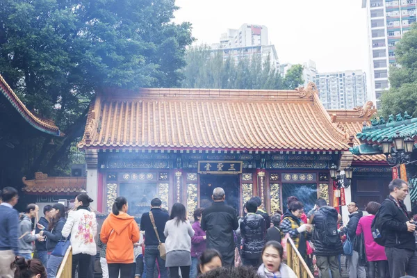 홍콩에서 식 식 yuen의 웡 타이 신 사원 — 스톡 사진