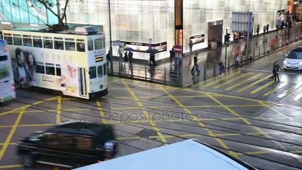 Il traffico a Hong Kong . — Video Stock