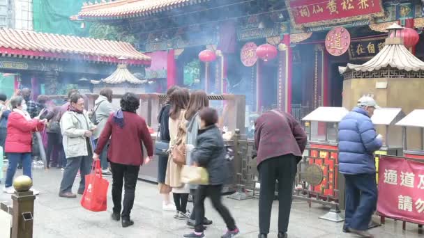 Sik sik yuen wong tai Sintempel in hong kong — Stockvideo