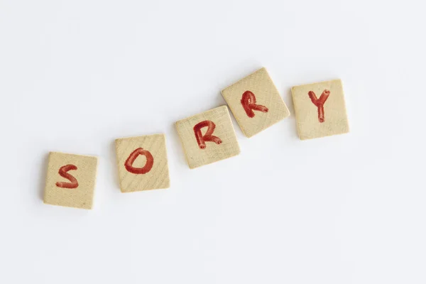 Η λέξη «συγγνώμη" — Φωτογραφία Αρχείου