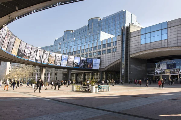 O Parlamento Europeu em Bruxelas — Fotografia de Stock
