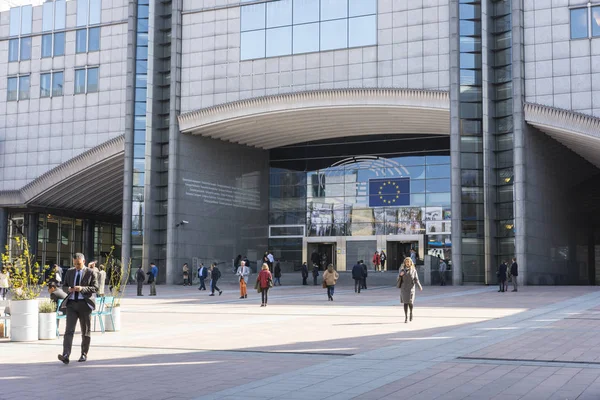 Європейського парламенту в Брюсселі — стокове фото
