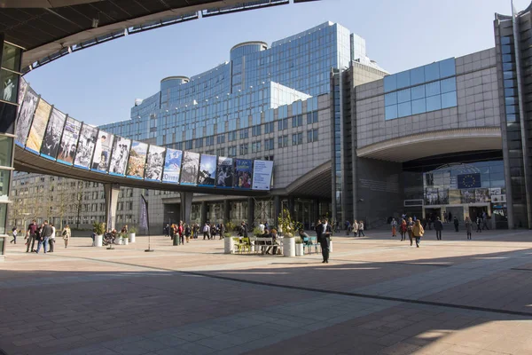 El Parlamento Europeo en Bruselas — Foto de Stock