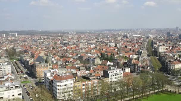 La vista aérea de Bruselas — Vídeos de Stock